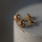 Dotty Solid Gold Stud Ball Earrings