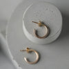 Dotty Solid Gold Small Hoop Earrings