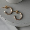 Dotty Solid Gold Small Hoop Earrings