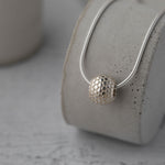 Dotty Solid silver Bead Necklace