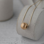 Dotty Solid Gold Bead Necklace