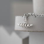 Gazelle Collection Silver T Bar Textured Bracelet