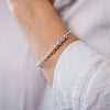 Gazelle Collection Silver Statement Textured Bangle