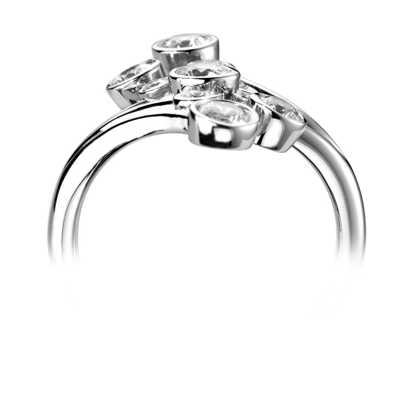 Organic Cocktail Style Diamond Ring