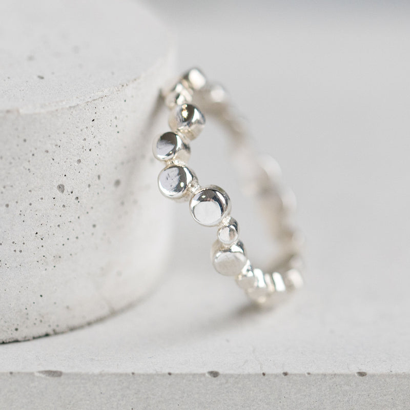 Dotty Silver Organic Ring