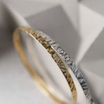 Softy Collection Silver Textured Bangle