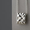 Softy Collection Silver Textured Cushion Pendant