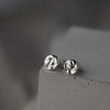 Softy Textured Sterling Silver Stud Earrings