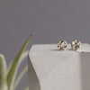 Softy Textured Sterling Silver Stud Earrings