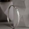 Softy Collection Silver Textured Bangle