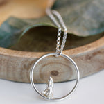 “I Love You Up To The Moon” Moongazing Hare Pendant Necklace - Guess How Much I Love You Collection