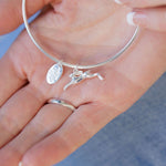 Leaping Hare Silver Bangle - Guess How Much I Love You Collection