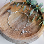 Leaping Hare Silver Chain Bracelet - Guess How Much I Love You Collection