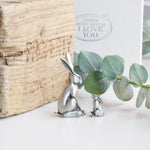 Little Nutbrown Hare and Big Nutbrown Hare Pewter Mini Character Sculpture - Guess How Much I Love You Collection