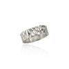 Softy Collection Silver Textured Wide Ring